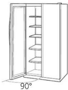 GE GSC22QGTBB - REMOVE THE FREEZER DOOR - 3