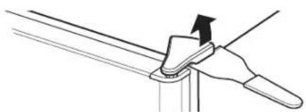 GE GSC22QGTBB - REMOVE THE FREEZER DOOR - 1