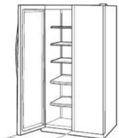 GE GSC22QGTBB - REMUEVA LA PUERTA DEL CONGELADOR - 3