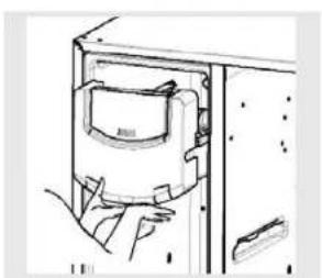 GE GSC22QGTBB - On some models, to access ice or reach the power switch: - 1
