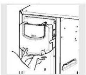GE GSC22QGTBB - En algunos modelos, para acceder a hielo o para alcanzar el interruptor de encendido: - 1