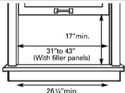 GE AJCS08ACB - WINDOW REQUIREMENTS - 1