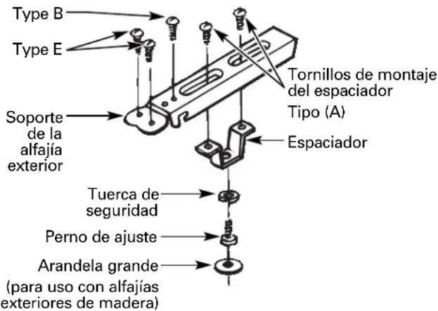 GE AJCS08ACB - INSTALE LOS SOPORTES DE LA ALFAJIA EXTERIOR - 1