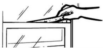 GE AJCS08ACB - MONTEZ Le JOINT d'etanchéite en MOUSSE de la fenêtré et la ferrure de verrouilage - 1