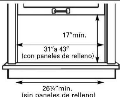 GE AJCS08ACB - REQUISITOS PARA LA VENTANA - 1