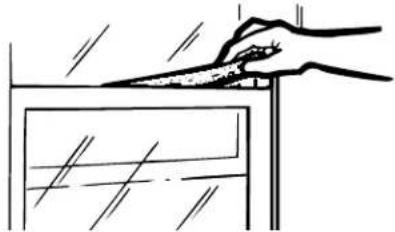 GE AJCS08ACB - INSTALE EL EMPAQUE PARA LA VENTANA Y EL SOPORTE DE BLOQUEO - 1