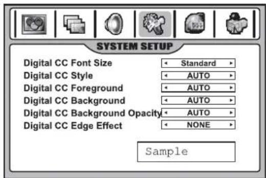INSIGNIA NS42LCD - Pour personnaliser des sous-titres codés numériques : - 1