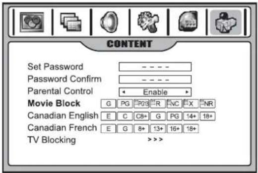 INSIGNIA NS42LCD - Définition des classifications MPAA - 1