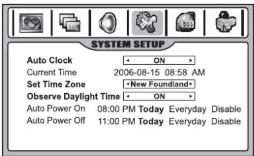 INSIGNIA NS42LCD - Pour définir le réglage automatique de l'horloge : - 1