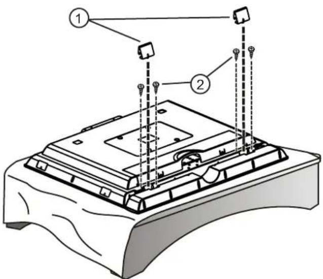 INSIGNIA NS42LCD - Installing the speakers - 1