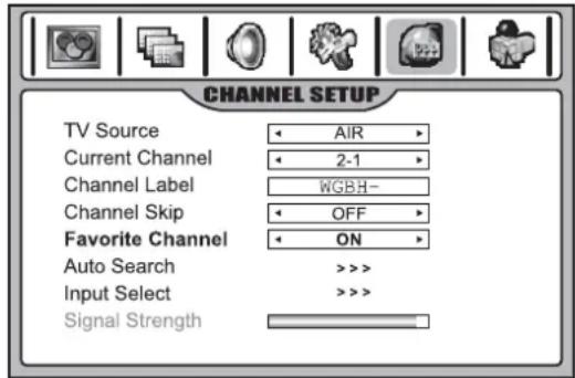 INSIGNIA NS42LCD - Para crear una lista de canales favoritos: - 1