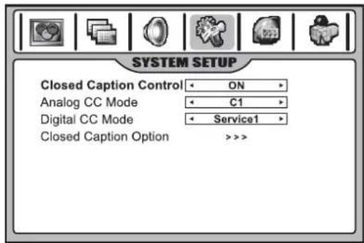 INSIGNIA NS42LCD - To set up Closed Captioning: - 1