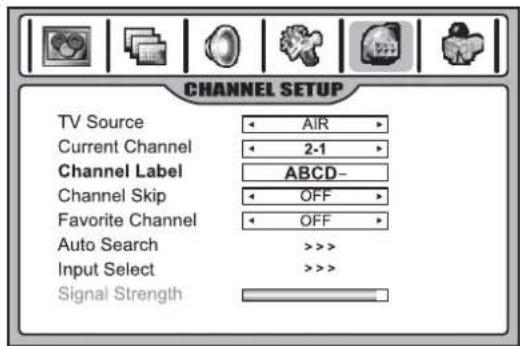 INSIGNIA NS42LCD - To add a label to a channel: - 1