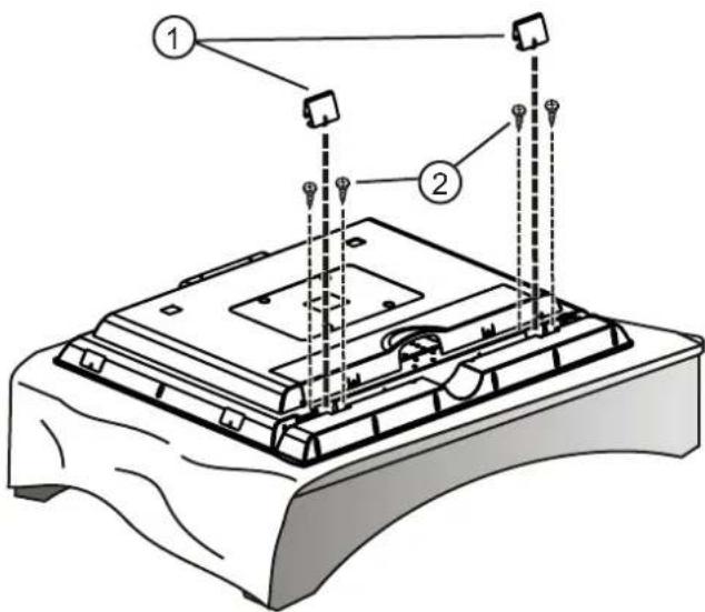 INSIGNIA NS42LCD - Installation des haut-parleurs - 1