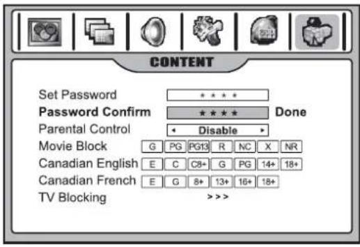 INSIGNIA NS42LCD - To set your password: - 2