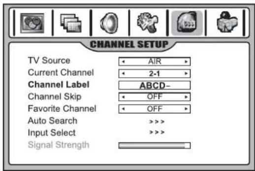 INSIGNIA NS42LCD - Para agregar una etiqueta a un canal: - 1