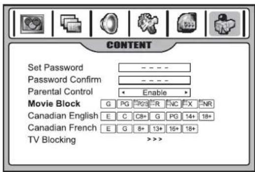 INSIGNIA NS42LCD - Configuration du contrôle parental - 1