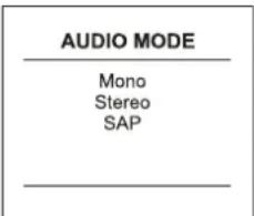 INSIGNIA NS42LCD - Pour sélectionner le mode audio MTS/SAP : - 1