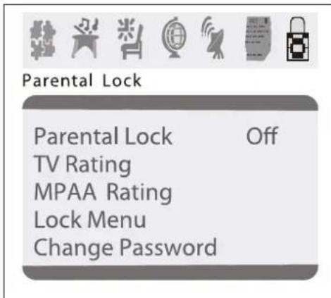 INSIGNIA NSF27C - To block or unblock movie ratings: - 2