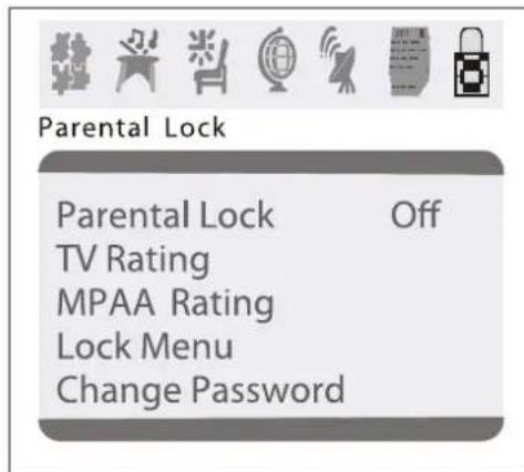 INSIGNIA NSF27C - Turning parental controls on or off - 2
