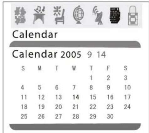 INSIGNIA NSF27C - To set the calendar: - 1