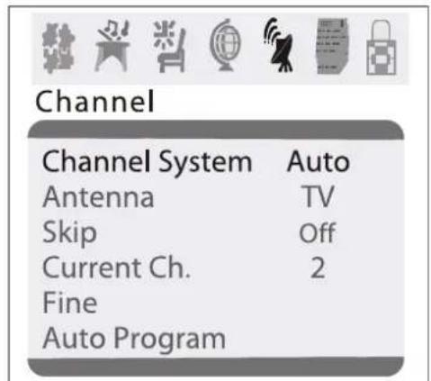 INSIGNIA NSF27C - Pour selectionner la source du signal TV : - 1