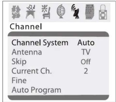 INSIGNIA NSF27C - To select the TV signal source: - 1