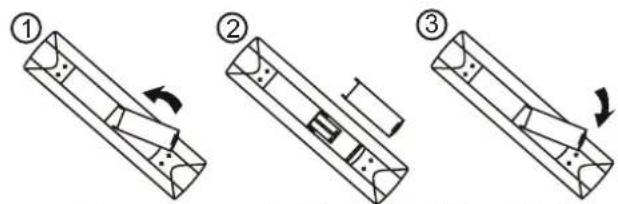 INSIGNIA NSLCD26 - To install the batteries: - 1