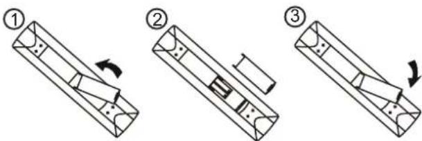 INSIGNIA NSLCD26 - Pour installer les piles : - 1