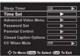 INSIGNIA NSLCD22 - Paraajustar automatically el relo: 1 Presione MENU. - 2