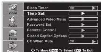 INSIGNIA NSLCD22 - To set up the clock automatically: - 1