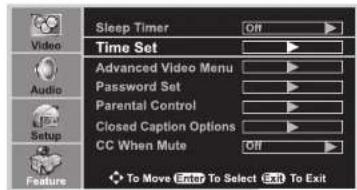 INSIGNIA NSLCD22 - To set up the clock manually: - 1