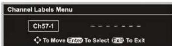 INSIGNIA NSLCD22 - To label your channels: - 2