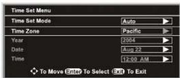 INSIGNIA NSLCD22 - To set up the clock automatically: - 2