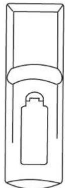 INSIGNIA NSLCD22 - Installing batteries in the remote control - 1