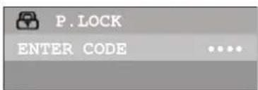 INSIGNIA NSF20TV - To set up the P.LOCK password: - 1