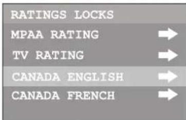 INSIGNIA NSF20TV - Para configurar la clasificacion del Canada francofono: - 3