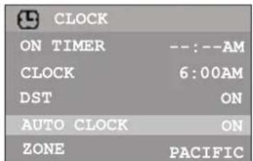 INSIGNIA NSF20TV - Pour acceder au menu de l'horloge : - 2