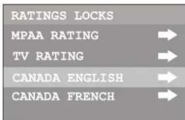 INSIGNIA NSF20TV - Para configurar las clasificaciones para el Canada anglofono: - 3