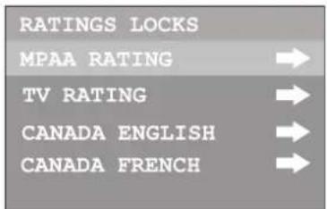 INSIGNIA NSF20TV - Pour configurer les classifications MPAA : - 3