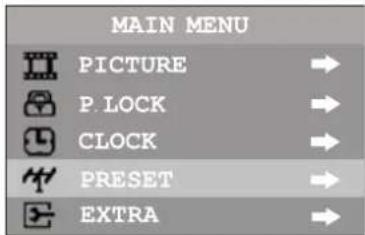 INSIGNIA NSF20TV - Para ingresar al menu del reloj: - 1