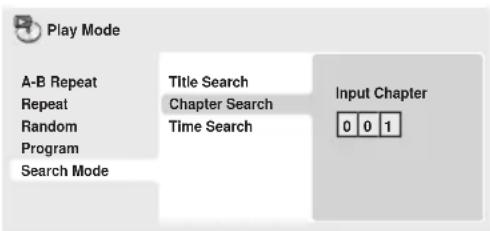 PIONEER DV310 - Use the number buttons to enter a title, chapter or track number, or a time. - 1