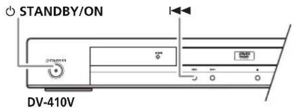 PIONEER DV310 - Réinitialisation de la résolution de sortie au réglage par défaut avec une connexion HDMI - 1