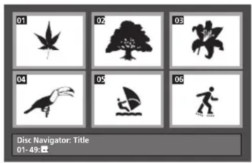 PIONEER DV310 - Select the thumbnail image for what you want to play. - 1