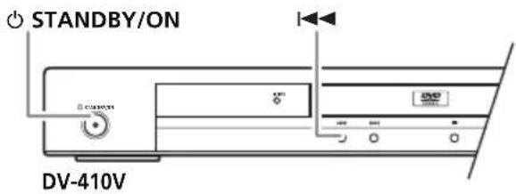 PIONEER DV310 - Switching the video output to interlace using the front panel controls - 1