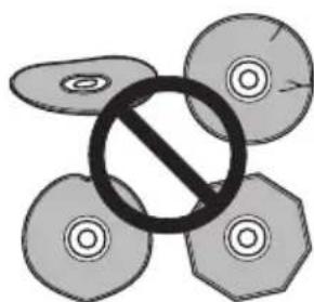 PIONEER DV310 - Damaged and shaped discs - 1