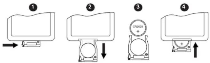 COBY TFTV791 - To replace the battery in the remote: - 1
