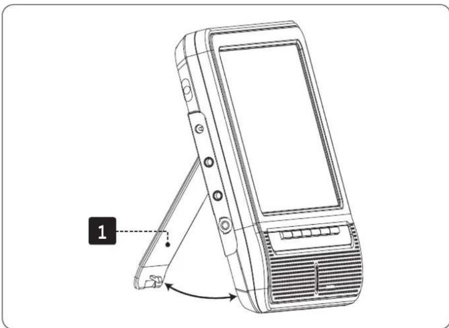 COBY TFTV791 - Utilización del soporte de la unidad - 1