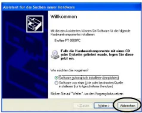 BROTHER Ptouch PT9500PC - ■P-touch-9500PC an USB-Anschluss anschließen - 1