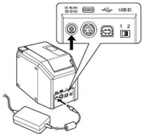 BROTHER Ptouch PT9500PC - Netzadapter anschließen - 2